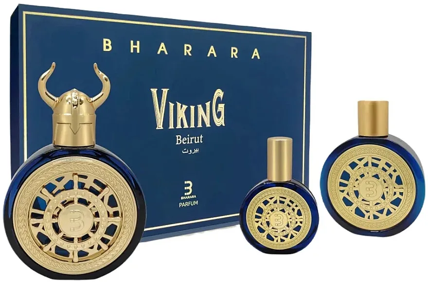 Set (parfem/100ml + parfem/30ml + losion za telo/180ml) Bharara Viking Beirut