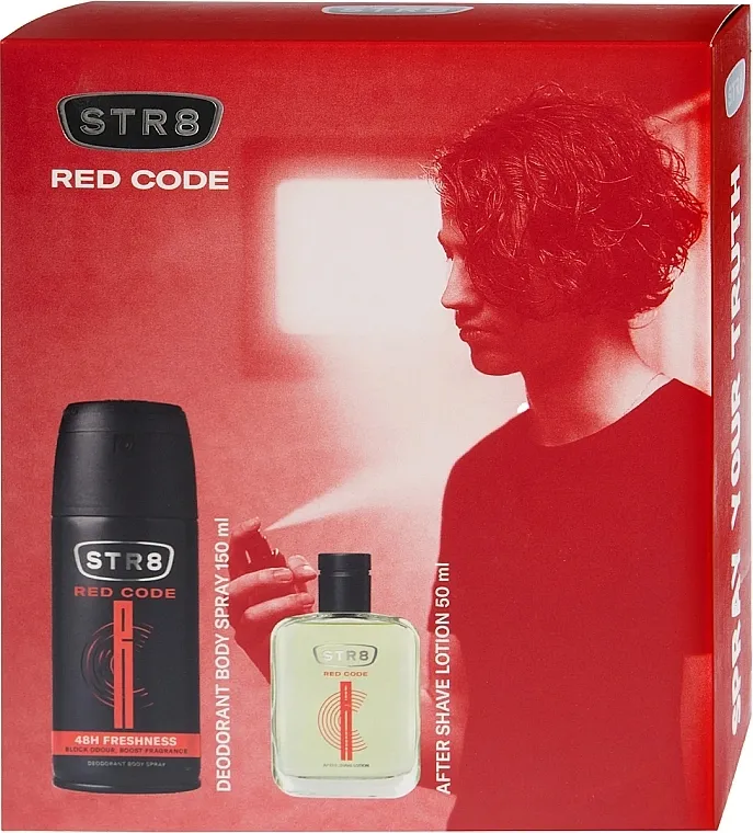 Set (pepeljasto/losion/50ml + dezodorans/150ml) STR8 Red Code