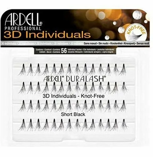 Set pojedinačnih umjetnih trepavica Ardell Duralash 3D Individuals Short Black 75941