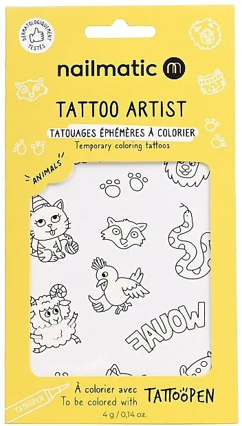 Set privremenih tetovaža Nailmatic Tattopen Temporary Coloring Tattoos