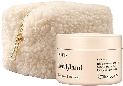 Set Pupa Teddyland Oat Milk And Vanila (b/scrub/150ml + bag)