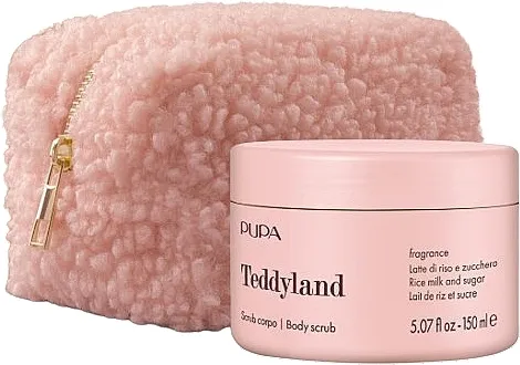 Set Pupa Teddyland Rice Milk And Sugar (b/scrub/150ml + bag)