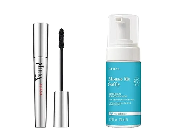 Set Pupa Vamp! &amp; Mousse Me Softly (mascara/9ml+remover/100ml +bag/1pcs)