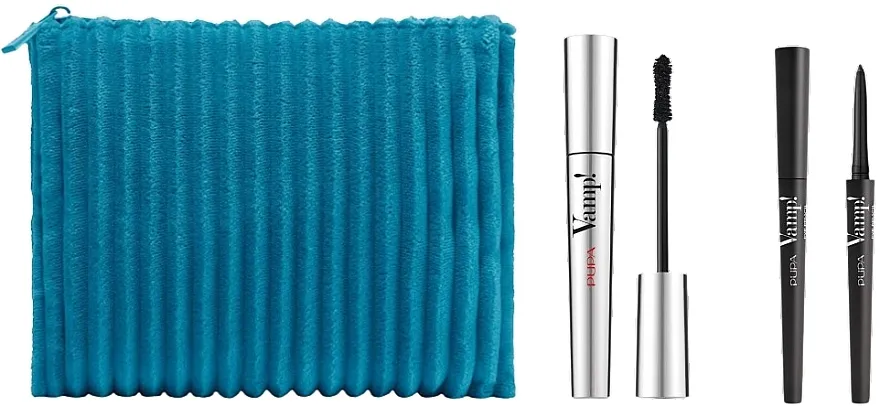 Set Pupa Vamp! And Vamp! Eye Pencil Kit Make-Up (mascara/9ml + pencil/0,35g + bag/1pc)