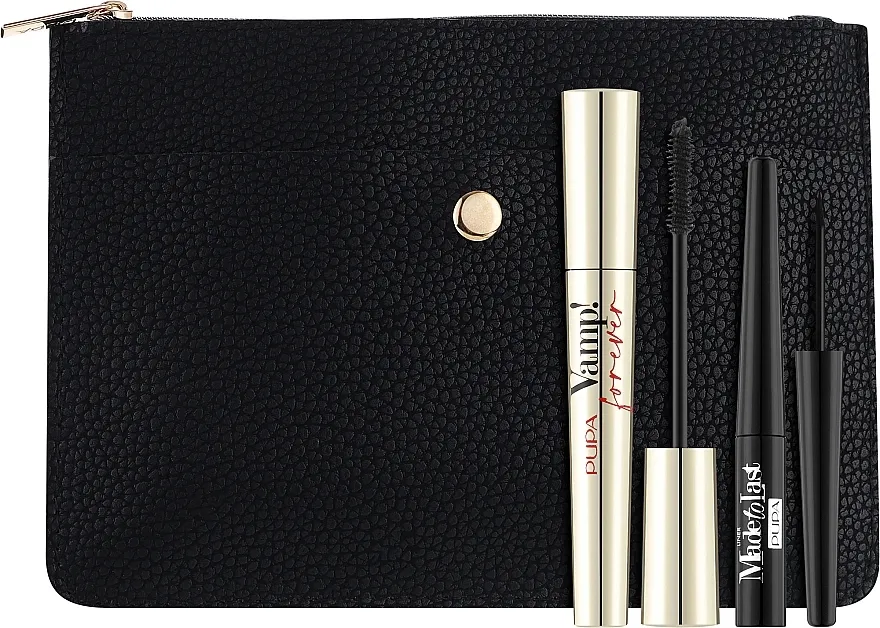 Set Pupa Vamp! Forever &amp; Made To Last Liner (mascara/9ml + eye/liner/3.2ml + bag/1pcs)
