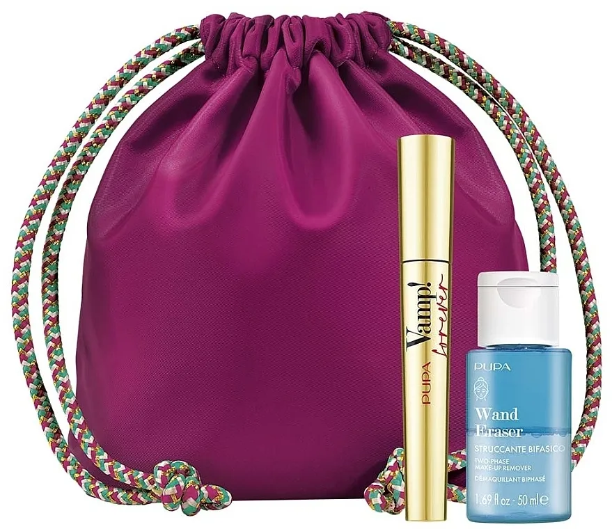 Set Pupa Vamp! Forever &amp; Wand Eraser (mascara/9ml + makeup/remover/50ml + backpack)