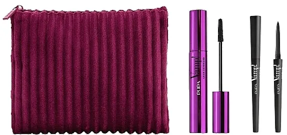 Set Pupa Vamp! Lash Extender And Vamp! Eye Pencil Kit Make-Up (mascara/14ml + pencil/0,35g + bag/1pc)