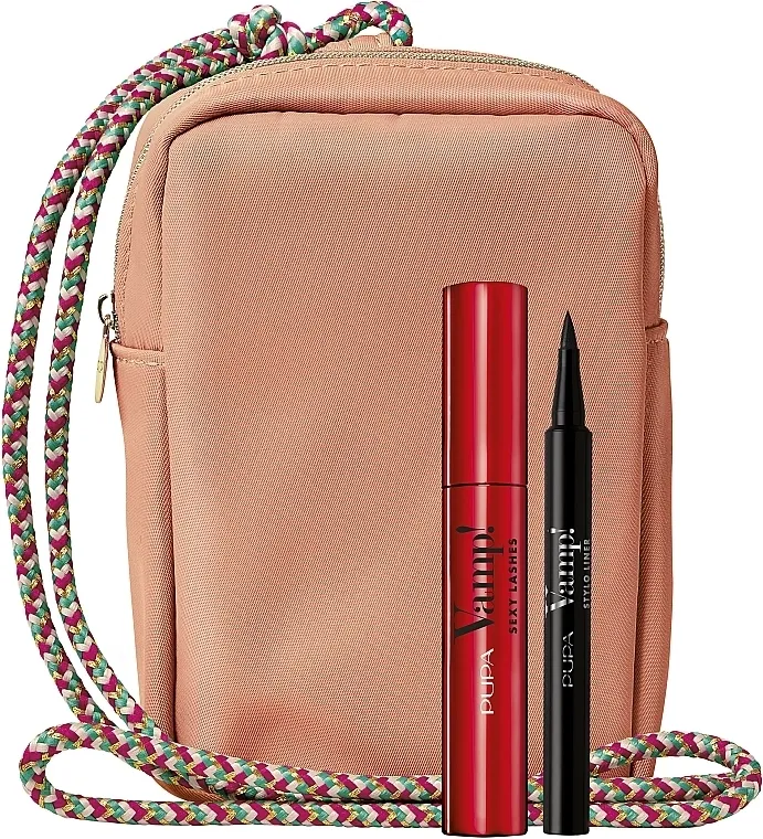 Set Pupa Vamp! Sexy Lashes &amp; Vamp! Stylo Liner (mascara/12ml + eye/liner/1.1ml + bag)