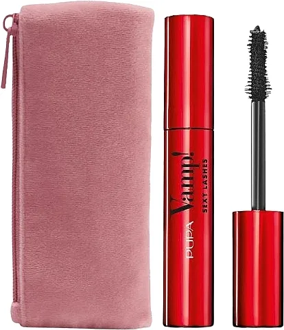 Set Pupa Vamp! Sexy Lashes Kit Make-Up (mascara/12ml + pouch/1pc)