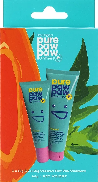 Set regenerativnih balzama za usne Pure Paw Paw Duo Coconut (lip/balm/15g + lip/balm/25g)