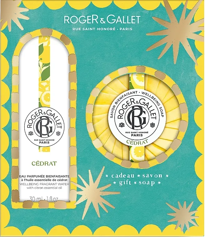 Set Roger&amp;Gallet Cedrat Christmas Set (f/water/30ml + soap/100g)
