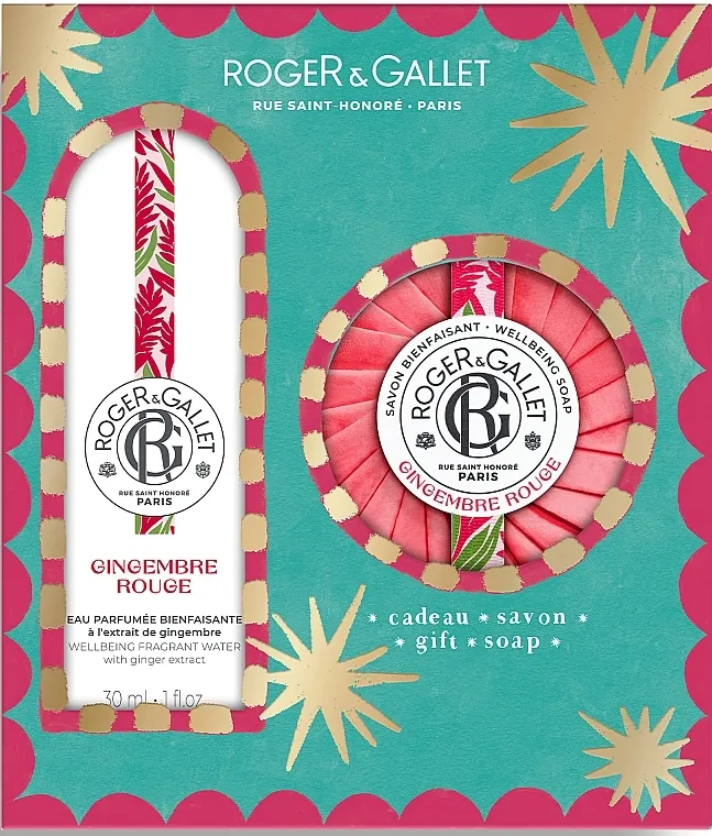 Set Roger&amp;Gallet Gingembre Rouge Christmas Set (f/water/30ml + soap/100g)