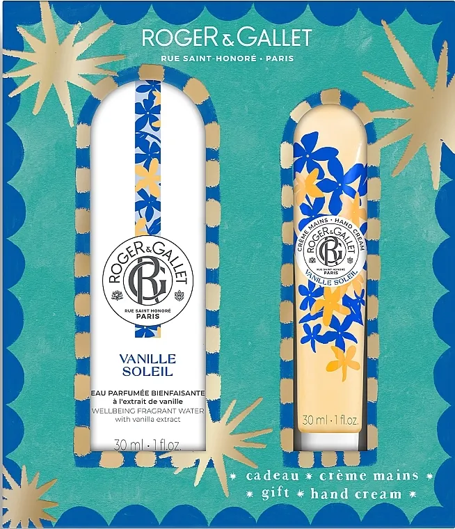 Set Roger&amp;Gallet Vanille Soleil Christmas Set (f/water/30ml + h/cr/30ml)