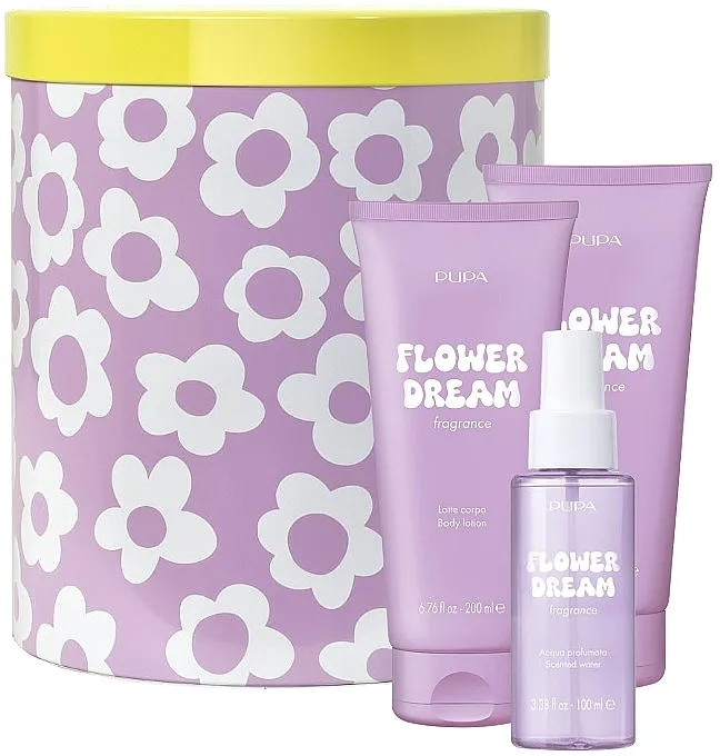 Set (scented/water/100ml + sh/gel/200ml + b/lot/200ml) Pupa Flower Dream