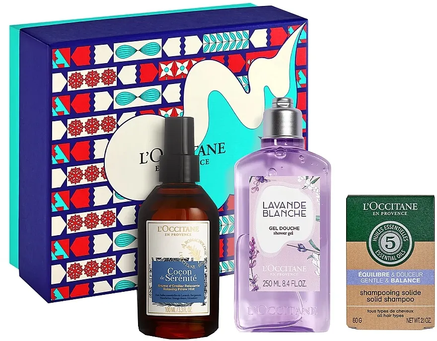 Set (sh/gel/250ml + shm/60g + pillow/mist/100ml) L'Occitane