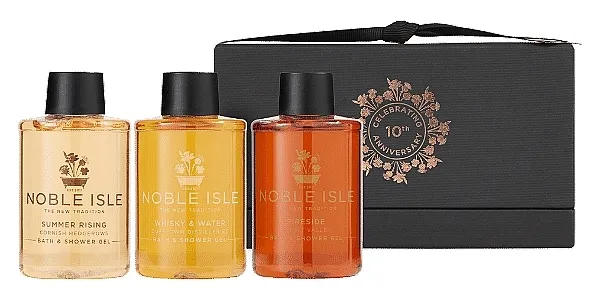Set (sh/gel/3x75ml) Noble Isle Warm &amp; Spicy Bath &amp; Shower Trio