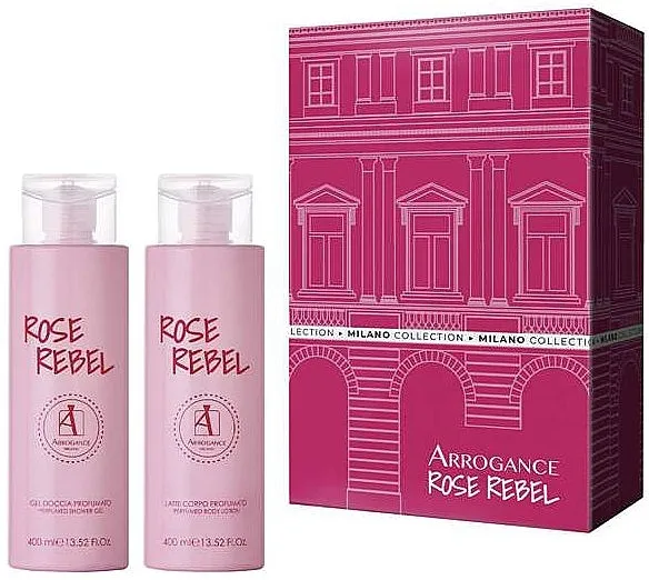 Set (sh/gel/400ml + b/los/400ml) Arrogance Rose Rebel