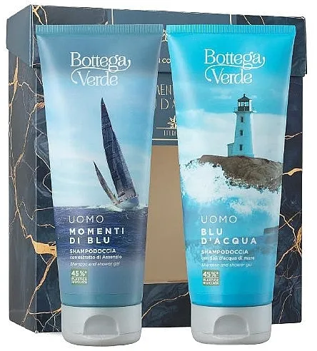 Set (shm/sh/gel/2x200ml) Bottega Verde Blu d'Acqua