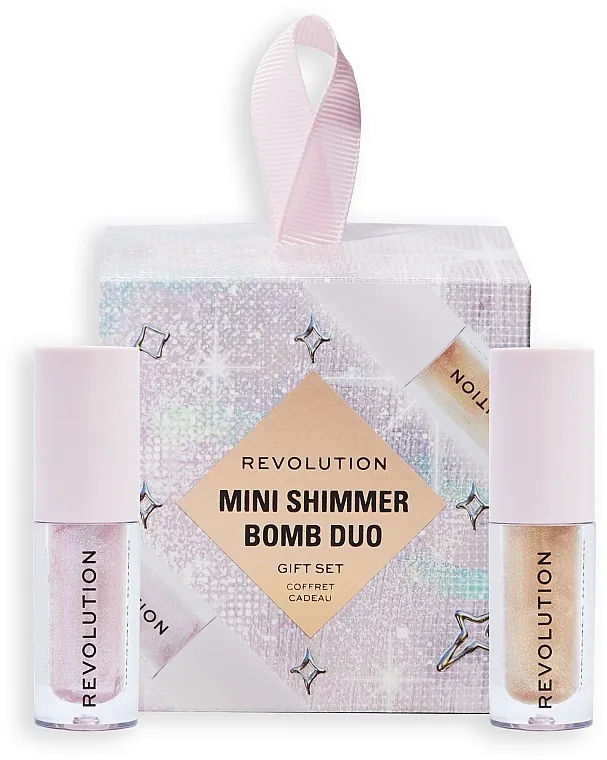 Set sjajeva za usne Makeup Revolution Mini Shimmer Bomb Duo Gift Set (lip/gloss/2x1.4ml)