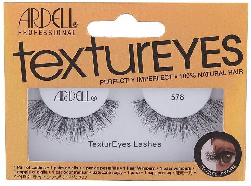 Set umjetnih trepavica, 578 Ardell TexturEyes 578 False Eyelashes Black