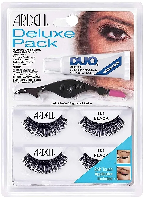 Set umjetnih trepavica Ardell Deluxe Pack 101 Black