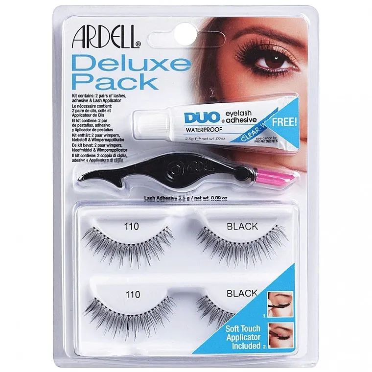 Set umjetnih trepavica Ardell Deluxe Pack 110 Black