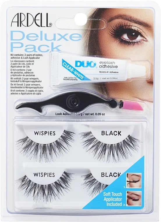 Set umjetnih trepavica Ardell Deluxe Pack Wispies with Applicator