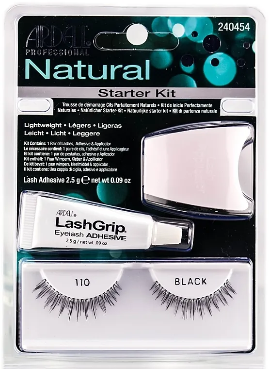 Set umjetnih trepavica Ardell Natural Starter Kit Black 110