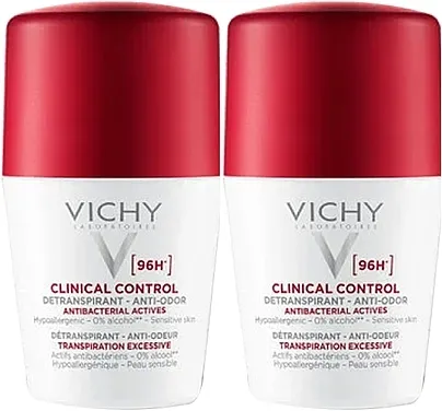 Set Vichy Clinical Control Deperspirant 96H (deo/roll/2x50ml)