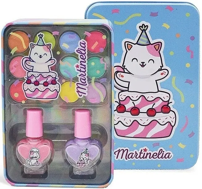 Set za šminkanje Martinelia Eyes &amp; Nails Tin Box (eye/shadow/12pcs + nail/polish/2pcs)