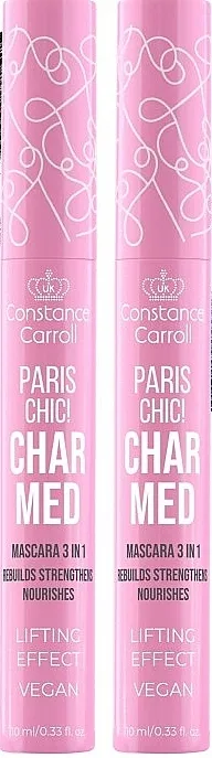 Set za šminkanje očiju Constance Carroll Duopak Maskara Charmed Black + Blue (mascara/2x10ml)