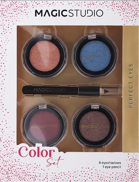 Set za šminkanje očiju Magic Studio Color Set (eyesh/4x1.6g + eye/pen/0.5g)