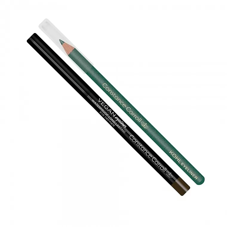 Set za šminkanje očiju, smeđa + zelena Constance Carroll Duopak (eyeliner/0.15g + pencil/1.2g)