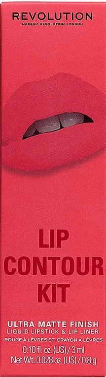 Set za šminkanje usana Makeup Revolution Lip Contour Kit Soulful Pink (lipstick/3ml + l/pencil/0.8g)