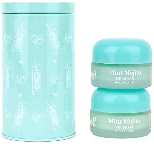 Set za negu usana Barry M Mint Mojito Lip Care Duo In Tin (lip/balm/14 g + lip/mask/14 g)