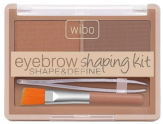 Set za oblikovanje obrva Wibo Eyebrow Shaping (eyebrow/powder + tweezers + brush)