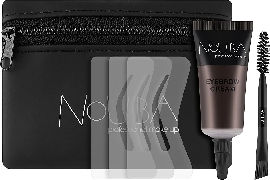 Set za obrve Nouba Brow Imprower Set (cr/gel/7ml + stencils + brush + bag)