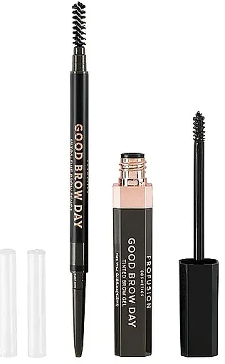 Set za obrve Profusion Cosmetics Good Brow Day Waterproof Brow Pen (pencil/1pc + br/gel/1pc)