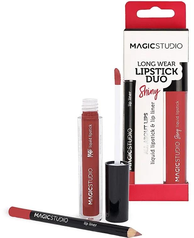 Set za usne, 03 Magic Studio Shiny Lipgloss + Lip Liner (lip/gloss/4g + lip/liner/1g)
