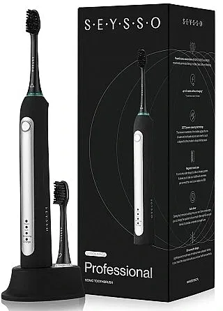 Seysso Carbon Professional Toothbrush Zvučna četkica za zube, crna