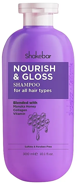 Shakebar Nourish &amp; Gloss Shampoo Šampon za sve tipove kose