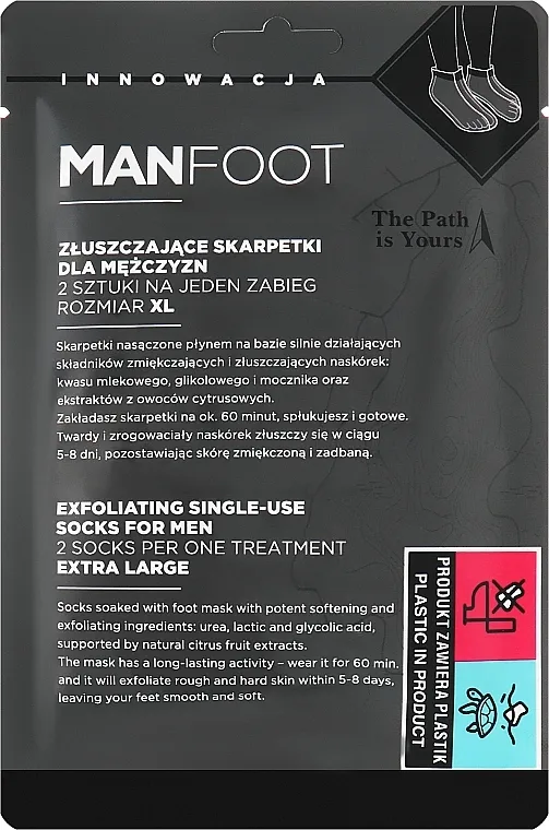 SheFoot Exfoliating Foot Mask Men XL Cream Piling maska-čarape za stopala