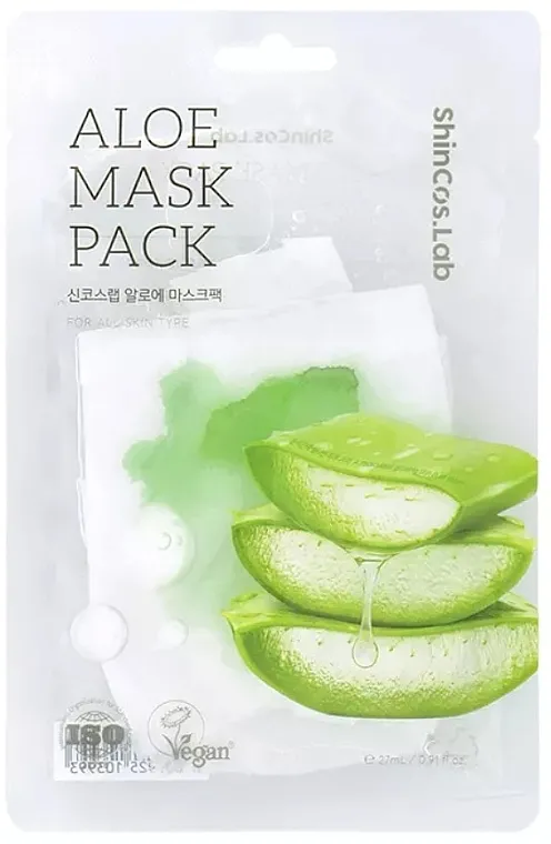 Shincos.Lab Aloe Mask Pack Umarajuća maska u listu sa alojom