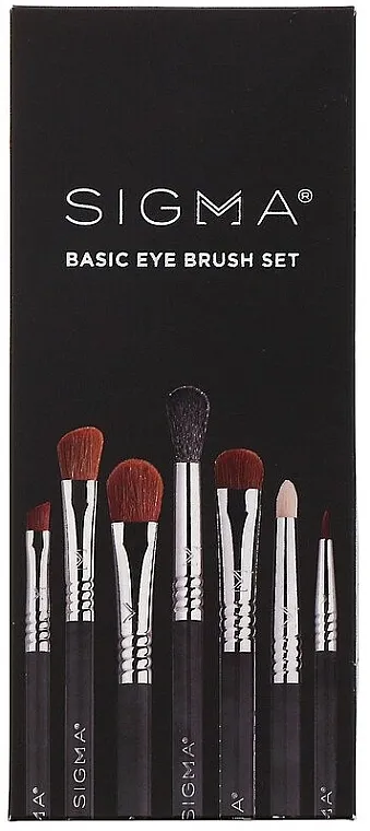 Sigma Beauty Basic Eye Brush Set Set kistova za šminku, 7 kom