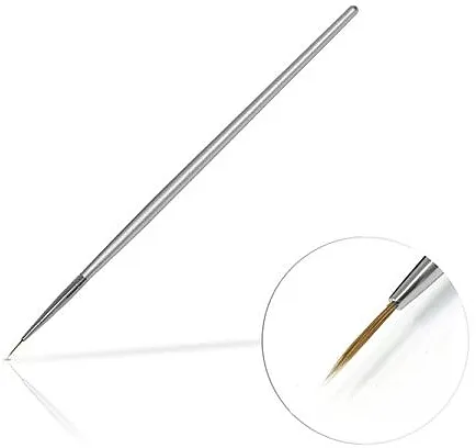Silcare Brush 0 Četkica za nakit, 6 mm Silver