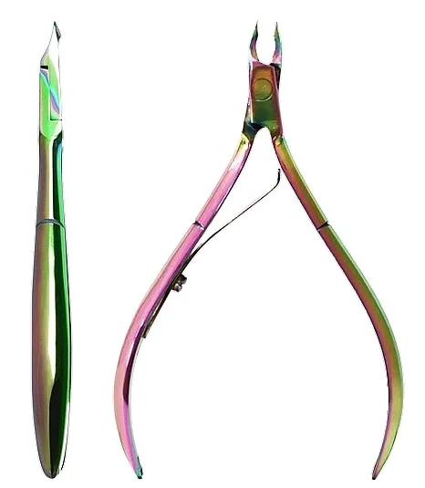 Silcare Cuticle Nippers Single Spring Multicolor Klešta za zanoktice Multicolor, sa jednom oprugom