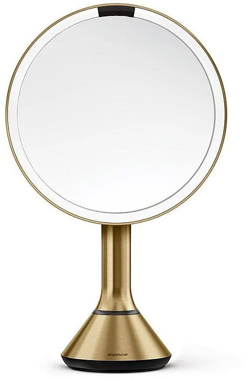 Simplehuman Mirror Sensor Touch Control &amp; Dual Light Brass Senzorno ogledalo sa dvostrukim osvetljenjem