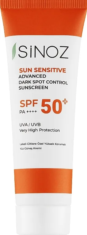 Sinoz Sun Sensitive Advanced Dark Spot Control SPF 50+ Krema za lice protiv tamnih mrlja sa zaštitom od sunca