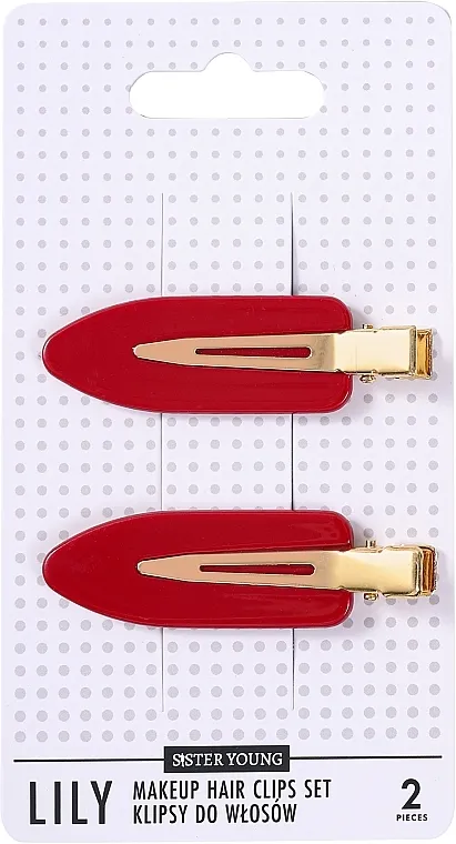 Sister Young Lily Red Set ukosnica za kosu, 2 kom.