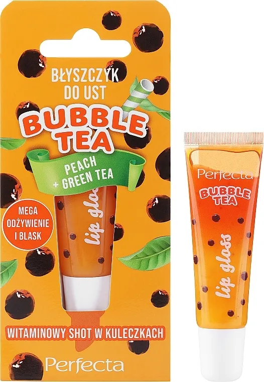 Sjaj za usne breskva+zeleni čaj Perfecta Bubble Tea Peach + Green Tea Lip Gloss